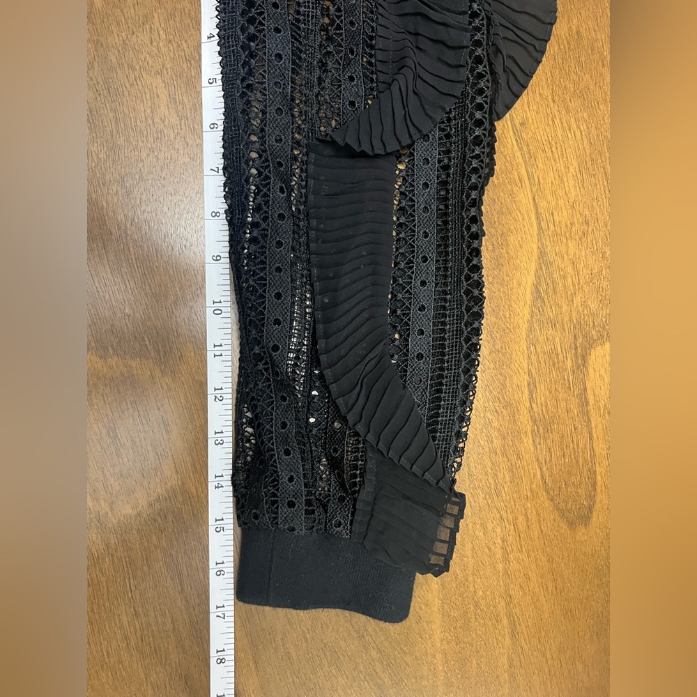 Daniel Rainn Dress Women 1X Black‎ Striped Shift Short Lined Long Sleeve (0441) - Picture 15 of 16